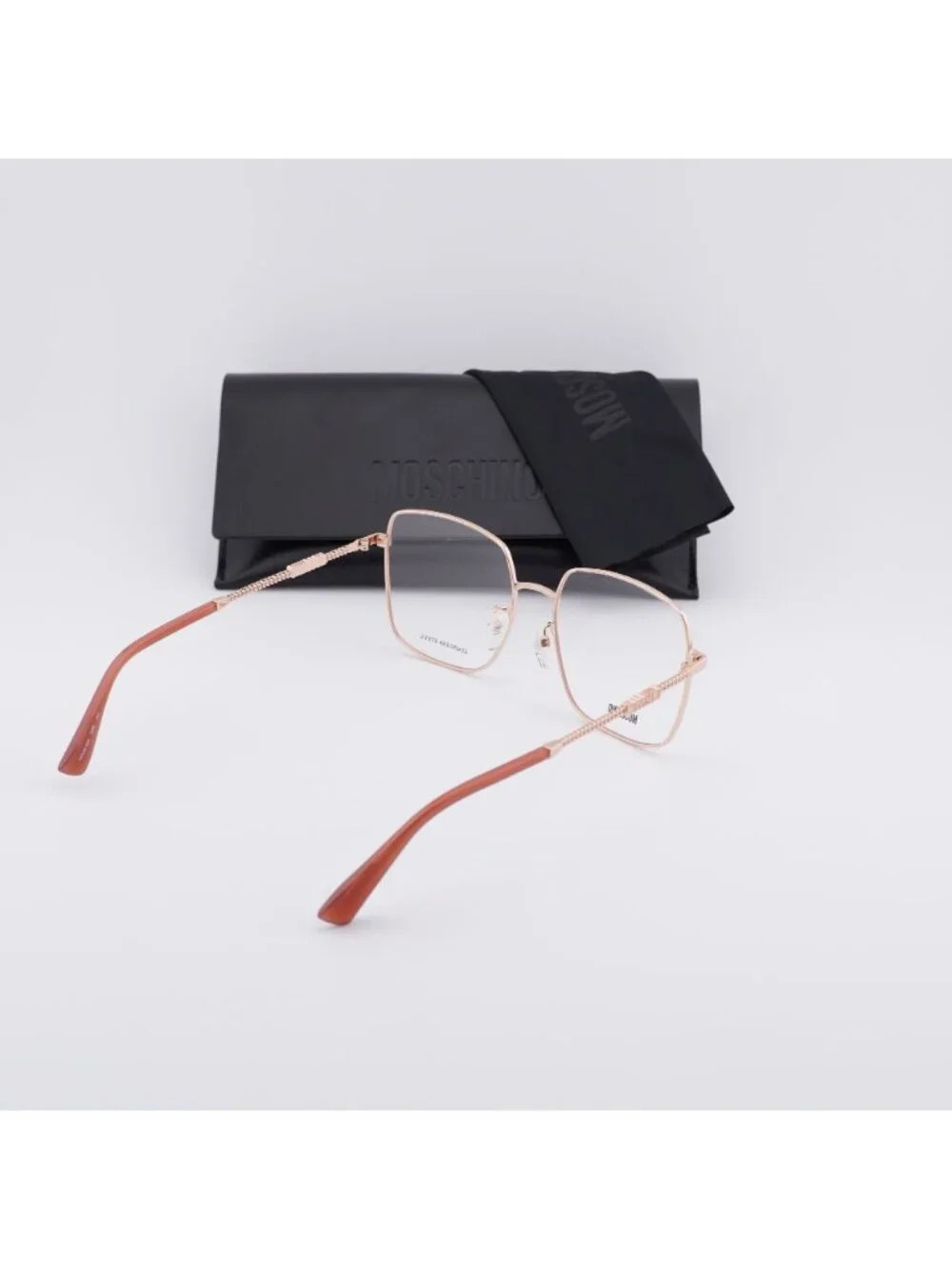 Moschino MOS615/G 0DDB 00 Eyeglasses Gold 56mm Butterfly Frame